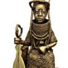 A sitted Oba (King) in full regalia